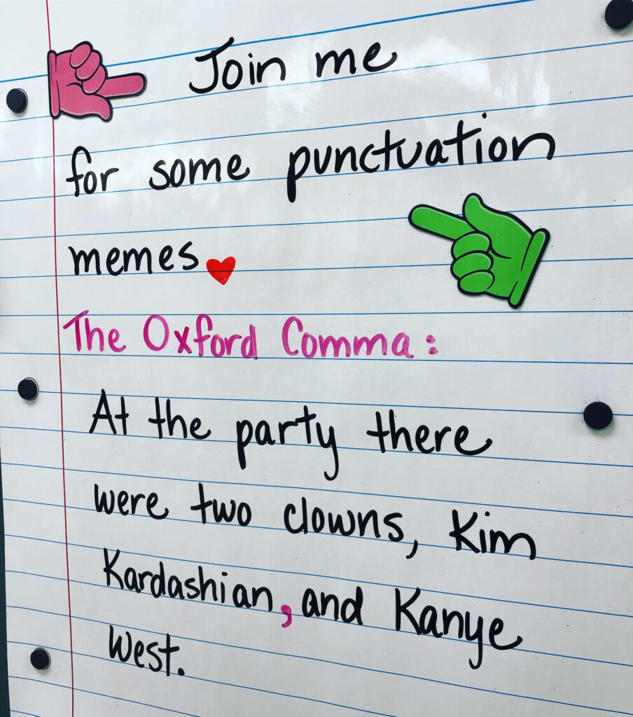 memes about the Oxford comma